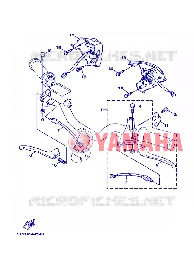 STUURSCHAKELAAR / HEVEL Yamaha SCOOTER 125 2006 FLAME X  XC125 FLAME  X