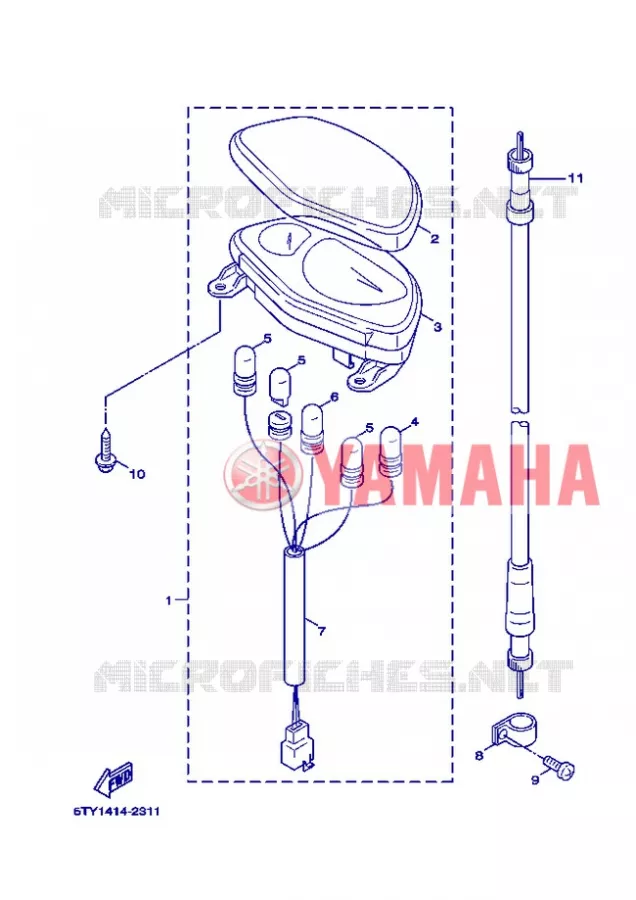 TELLERSET Yamaha SCOOTER 125 2006 FLAME X  XC125 FLAME  X
