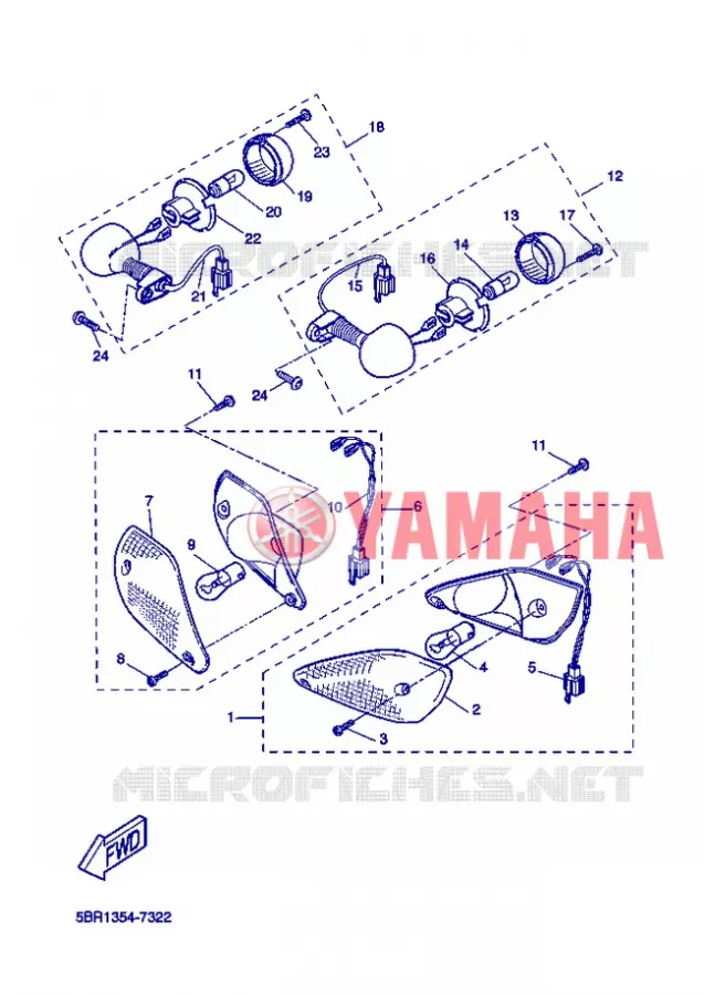KNIPPERLICHT Yamaha SCOOTER 50 2004 NITRO  YQ50 NITRO