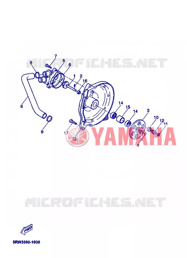 WATERPOMP / SLANGEN Yamaha SCOOTER 50 2008 MACH G  CS50Z