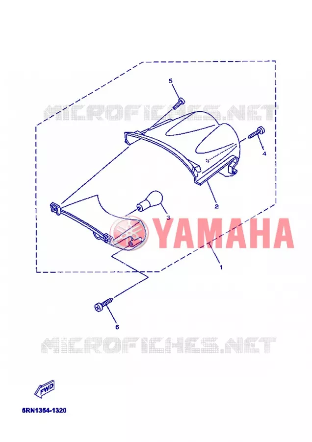 ACHTERLICHT Yamaha SCOOTER 50 2006 OVETTO  YN50 OVETTO 50