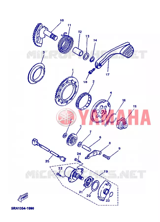 STARTMOTOR Yamaha SCOOTER 50 2006 OVETTO  YN50 OVETTO 50