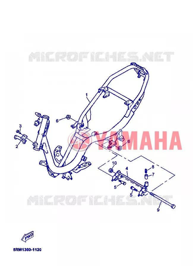 FRAME Yamaha SCOOTER 50 2005 JOG  CS50Z JOGRR