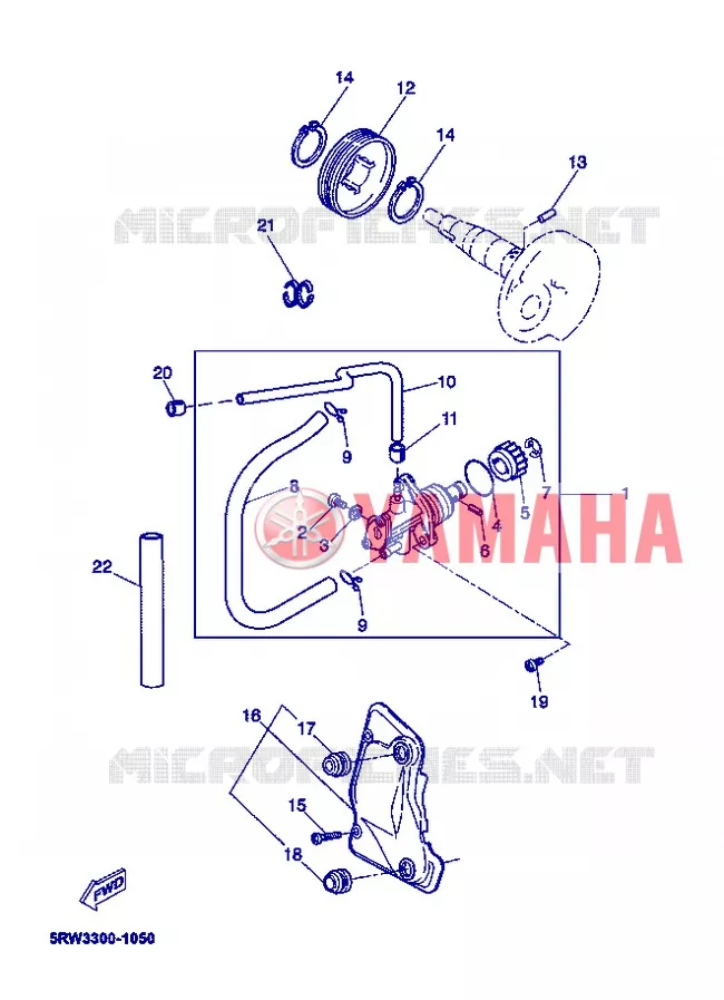 OLIEPOMP Yamaha SCOOTER 50 2005 JOG  CS50Z JOGRR