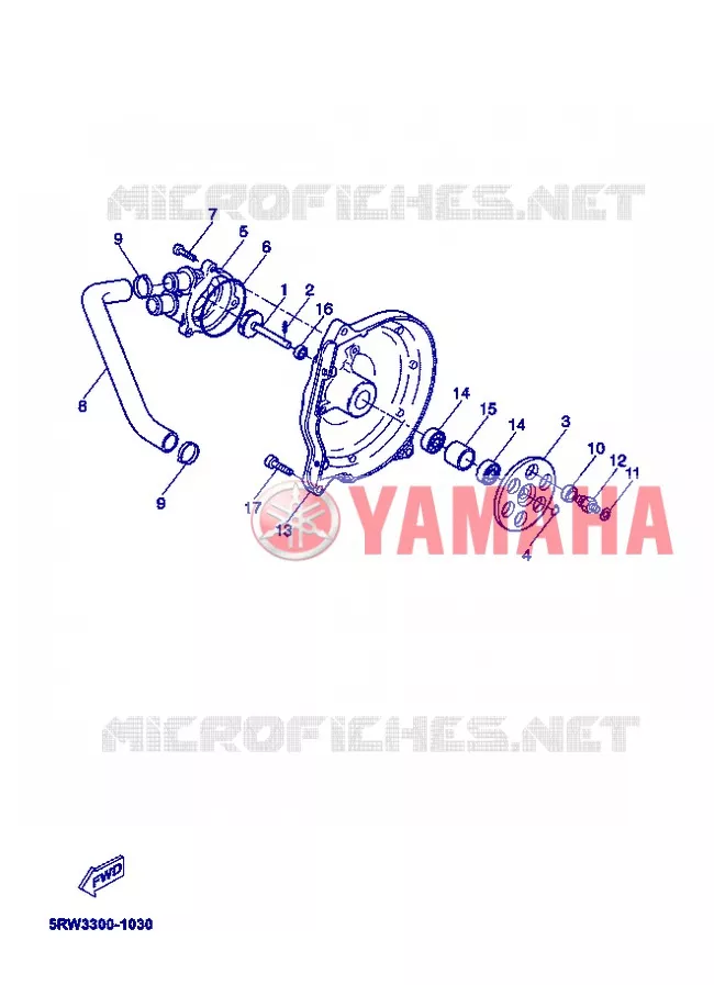 WATERPOMP / SLANGEN Yamaha SCOOTER 50 2005 JOG  CS50Z JOGRR