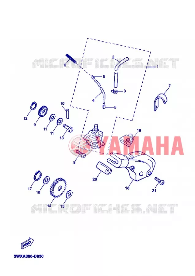OLIEPOMP Yamaha MOTO 50 2006 XPOWER  TZR50 X-POWER