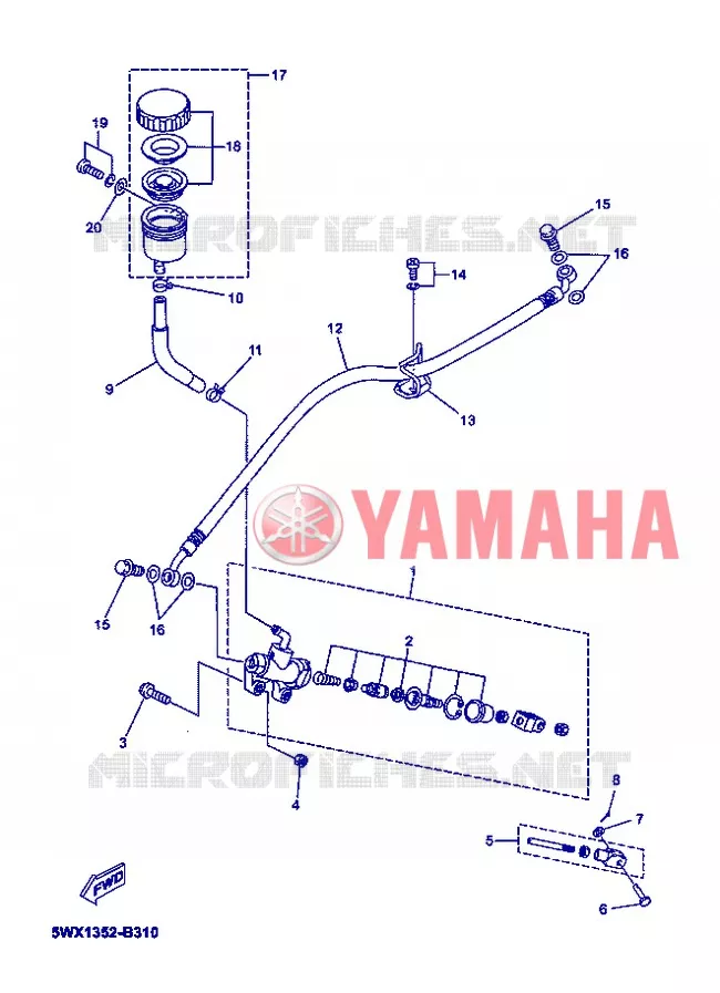 REMPOMP ACHTER Yamaha MOTO 50 2006 XPOWER  TZR50 X-POWER