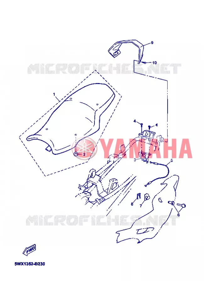 SELLE Yamaha MOTO 50 2007 XPOWER  TZR50 X-POWER