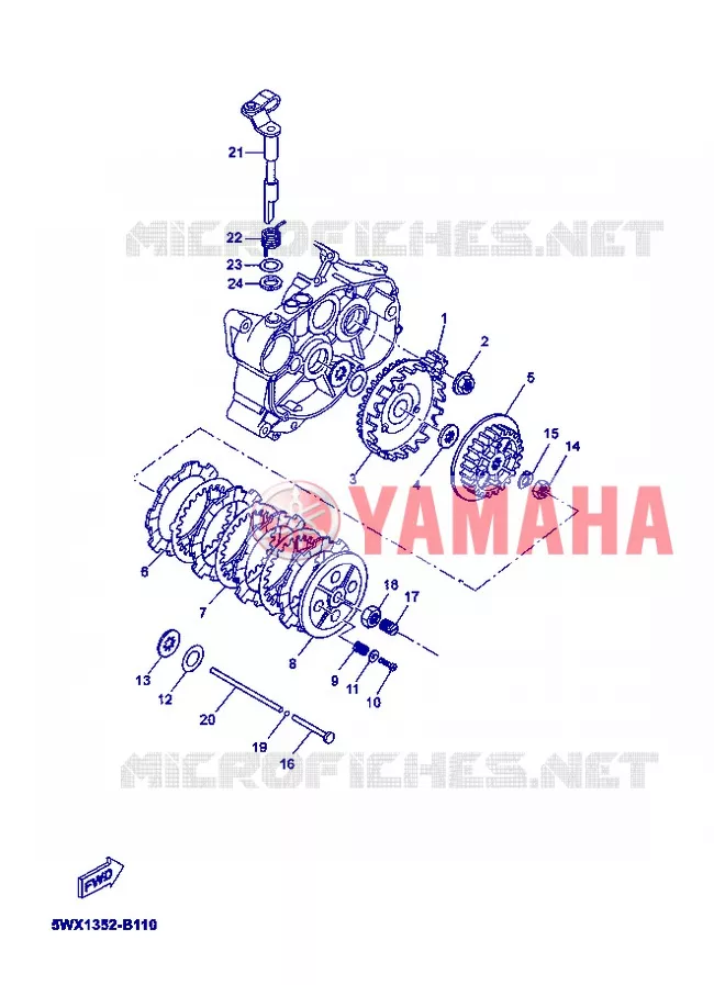 STARTMOTOR KOPPELINGS Yamaha MOTO 50 2007 XPOWER  TZR50 X-POWER