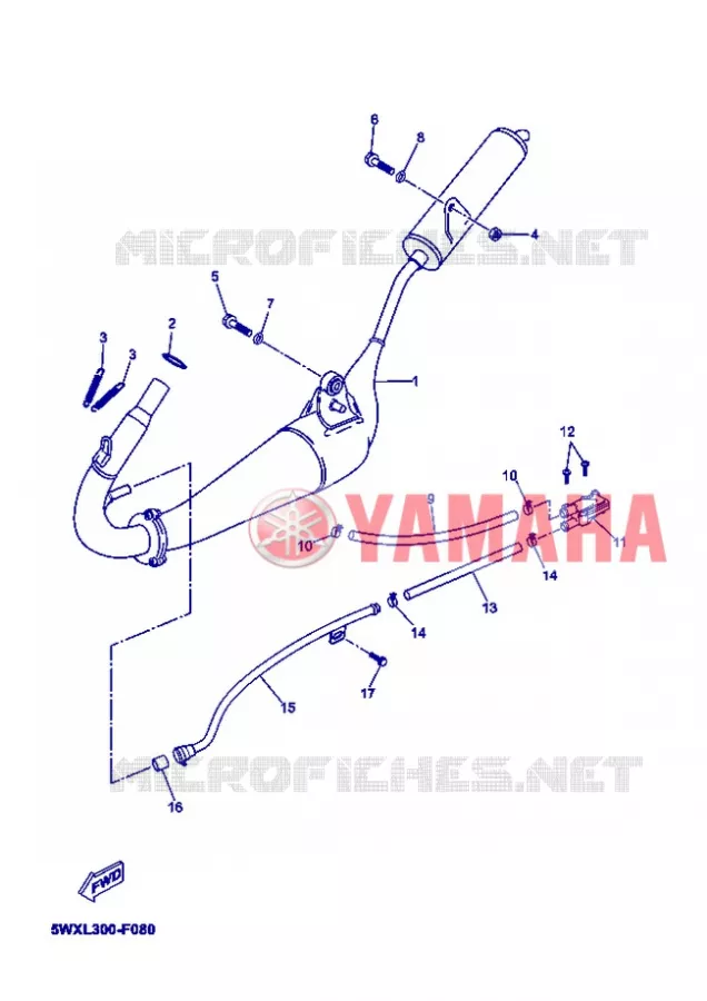 UITLAAT Yamaha MOTO 50 2007 XPOWER  TZR50 X-POWER