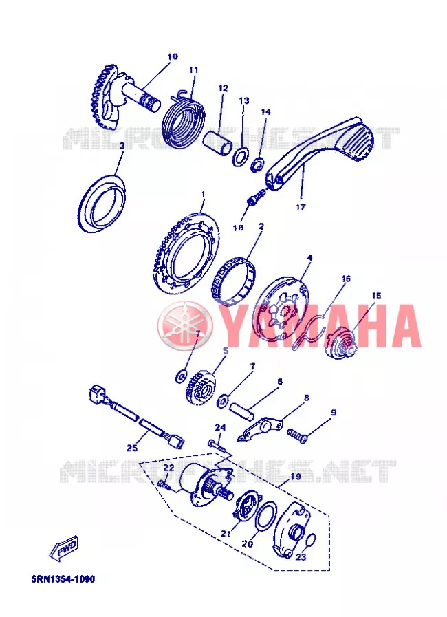 STARTMOTOR Yamaha SCOOTER 50 2004 OVETTO  YN50 OVETTO 50
