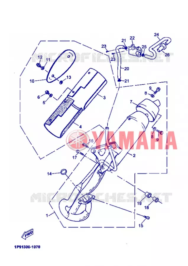 UITLAAT Yamaha SCOOTER 50 2004 OVETTO  YN50 OVETTO 50