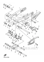 ACHTERBRUG voor Yamaha WR250X 2009