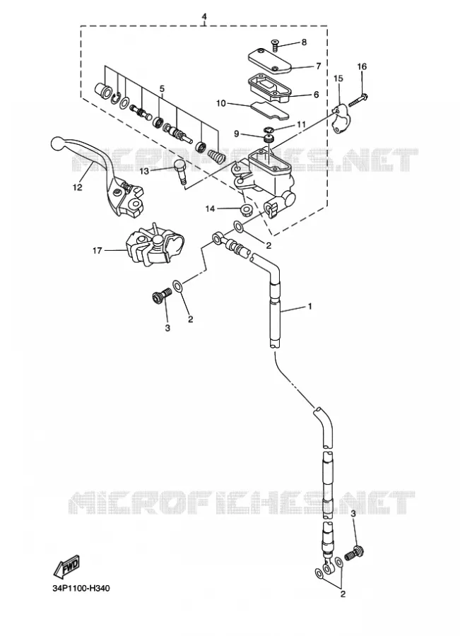 REMPOMP VOOR Yamaha MOTO 250 2011 YZF  YZ250F