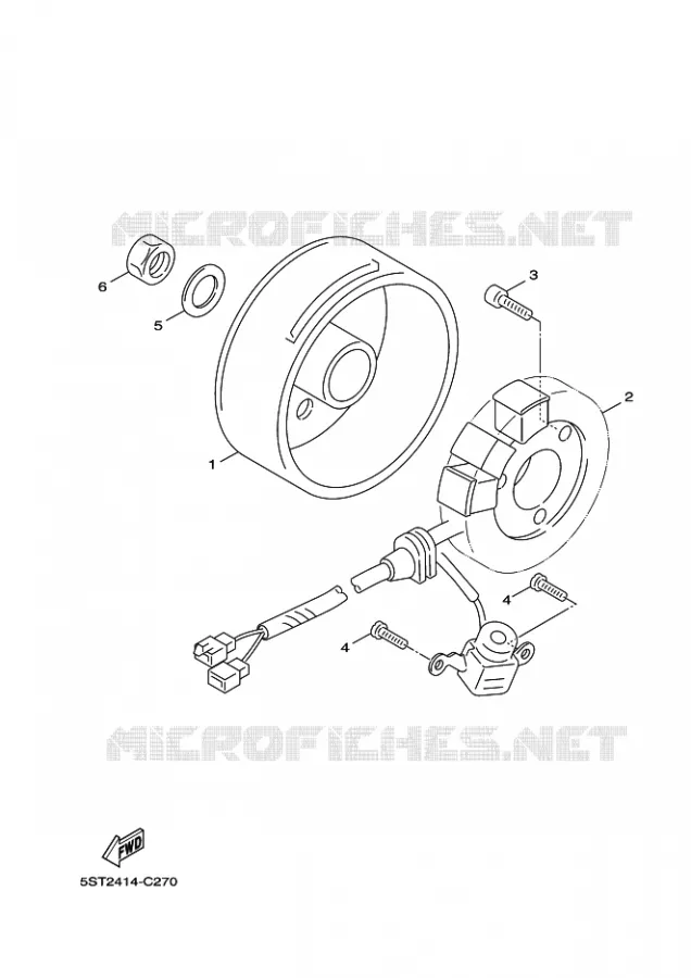 DYNAMO Yamaha SCOOTER 50 2009 BOOSTER  XF50 BOOSTER X