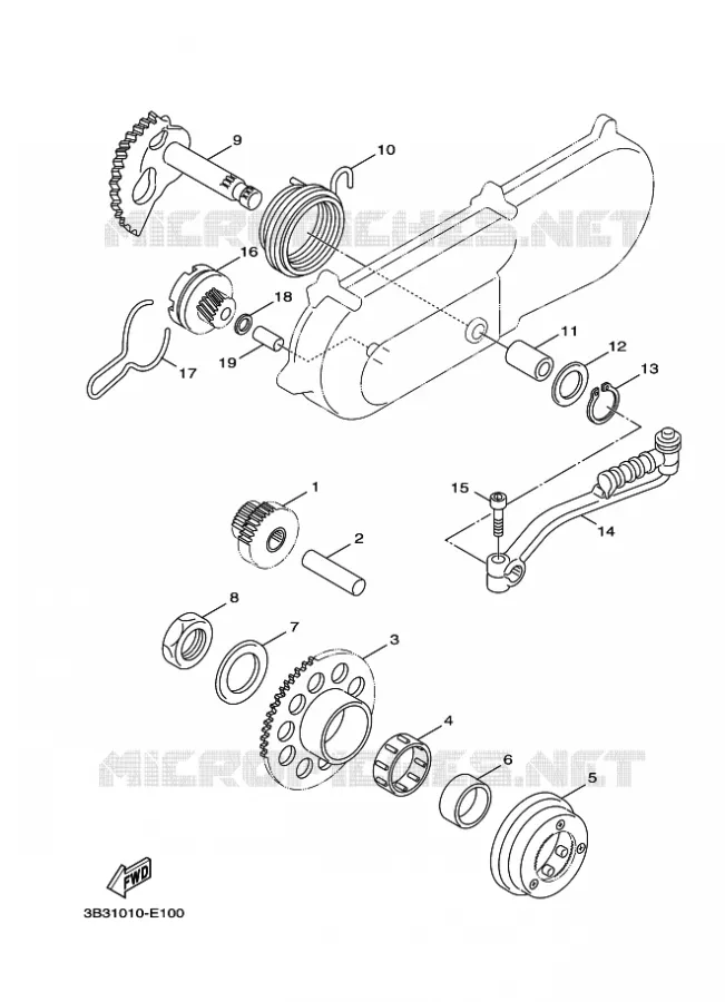 STARTMOTOR Yamaha SCOOTER 50 2009 BOOSTER  XF50 BOOSTER X
