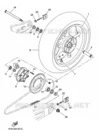 ACHTERWIEL voor Yamaha MT03 2009