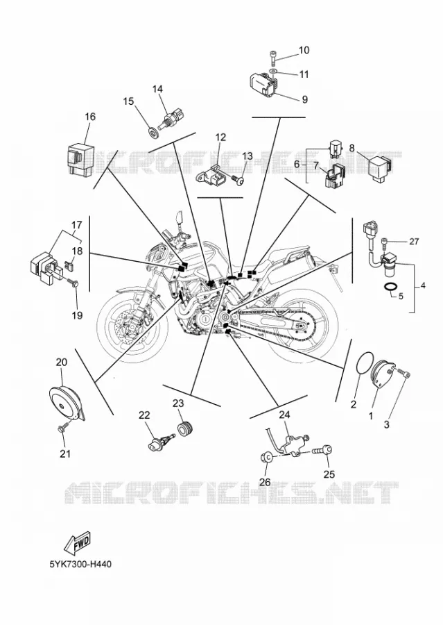 ELECTRISCH 2 Yamaha MOTO 660 2009 MT03  MT03