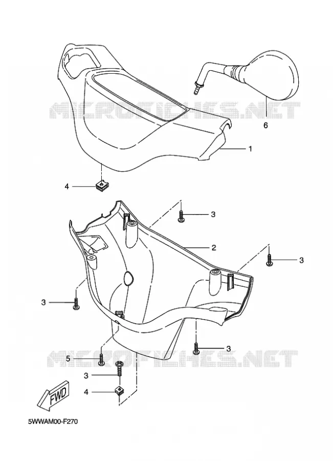 KAP 1 Yamaha SCOOTER 50 2009 BOOSTER  CW50L