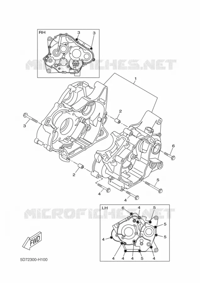 CARTERDELEN Yamaha MOTO 125 2009 R125  YZF-R125