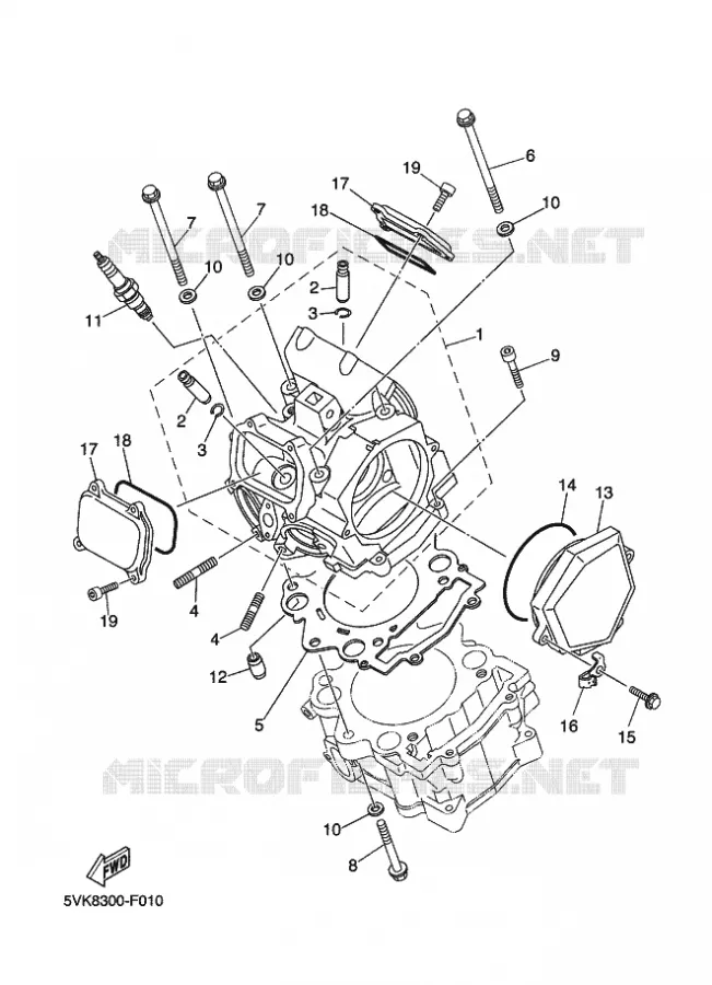 CILINDERKOP Yamaha MOTO 660 2009 XTX  XT660X