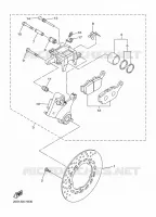 REMKLAUW ACHTER voor Yamaha XJ6N 2009