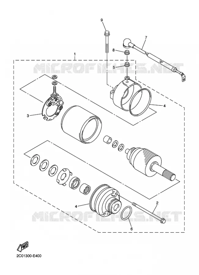 STARTMOTOR Yamaha MOTO 600 2009 XJ6 ABS  XJ6NA XJ6