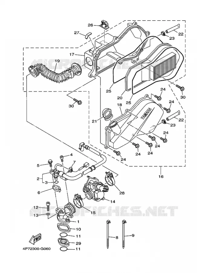 INLAAT Yamaha SCOOTER 125 2009 VITY  XC125E VITY