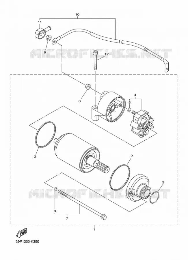 STARTMOTOR Yamaha MOTO 800 2013 FAZER ABS  FZ8-SA