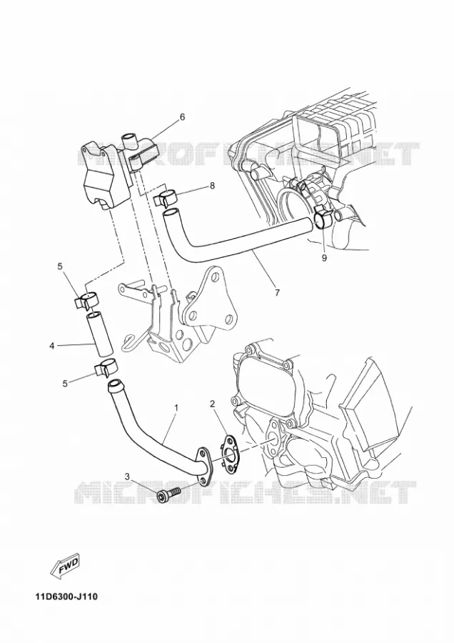 AIR INDUCTION SYSTEM AIS Yamaha MOTO 660 2013 XTZ TENERE  XT660Z