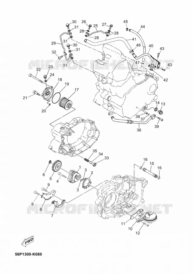 OLIEPOMP Yamaha MOTO 660 2013 XTZ TENERE  XT660Z
