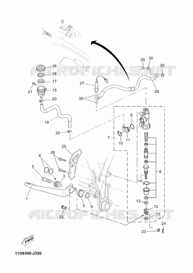 REMPOMP ACHTER Yamaha MOTO 660 2013 XTZ TENERE  XT660Z