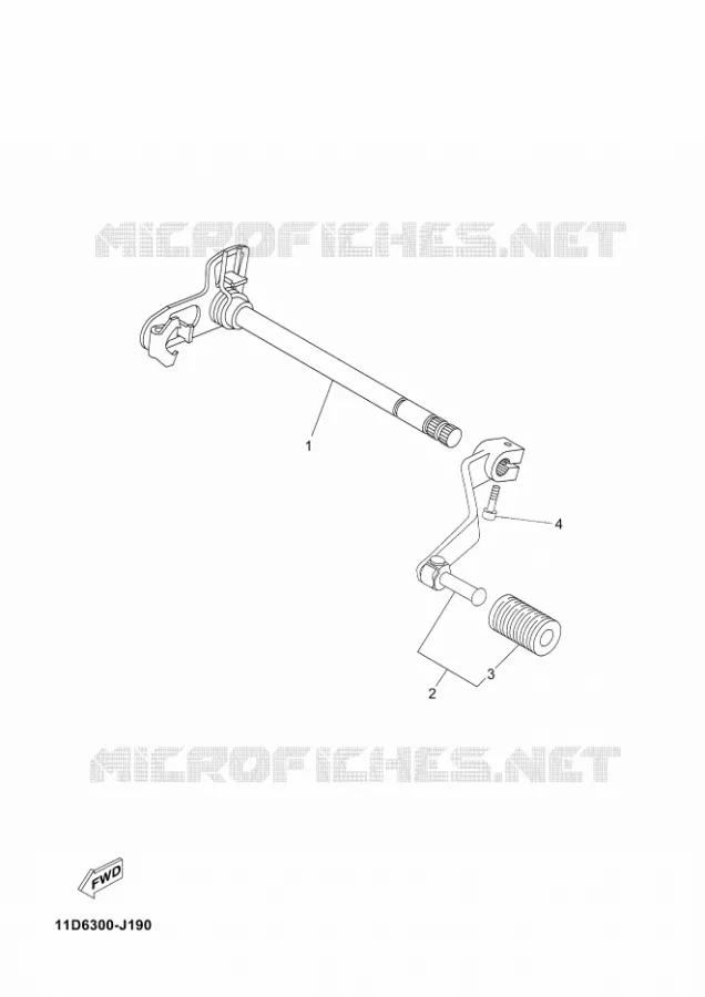 SCHAKEL STANG / PEDAAL Yamaha MOTO 660 2013 XTZ TENERE  XT660Z