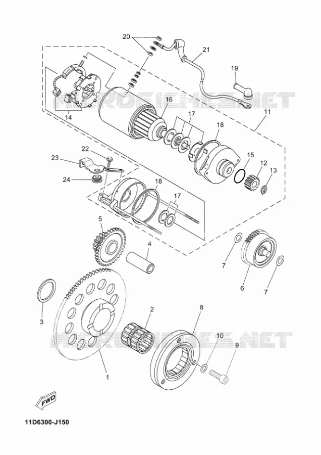 STARTMOTOR Yamaha MOTO 660 2013 XTZ TENERE  XT660Z