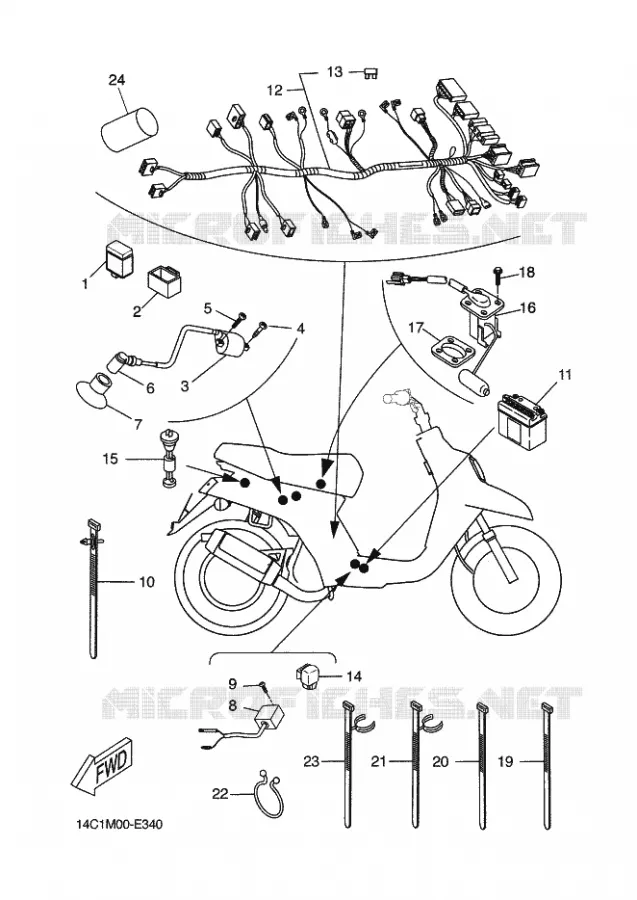 ELECTRISCH 2 Yamaha SCOOTER 50 2009 BOOSTER  CW50N