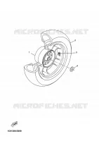 ACHTERWIEL voor Yamaha YP125R 2009