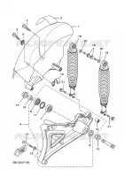 ACHTERBRUG / SCHOKBREKER voor Yamaha VP250 2009