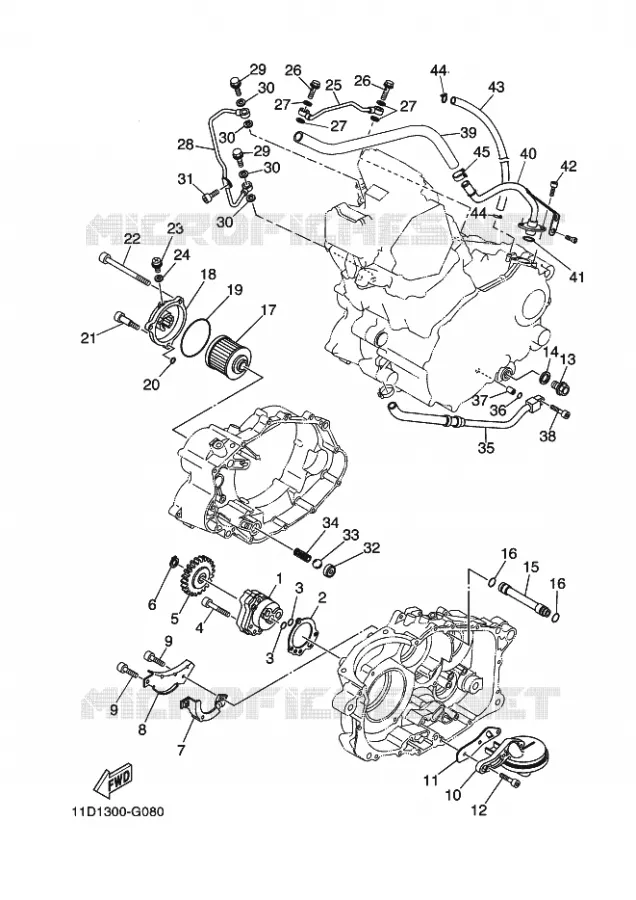 OLIEPOMP Yamaha MOTO 660 2009 XTZ TENERE  XT660Z TENERE