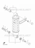 ACHTER SCHOKBREKER voor Yamaha DIVERSION 600 ABS 2009