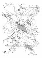 RADIATEUR / SLANG voor Yamaha DIVERSION 600 ABS 2009