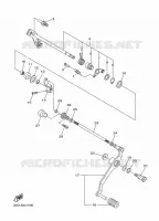 SCHAKEL STANG / PEDAAL voor Yamaha DIVERSION 600 ABS 2009