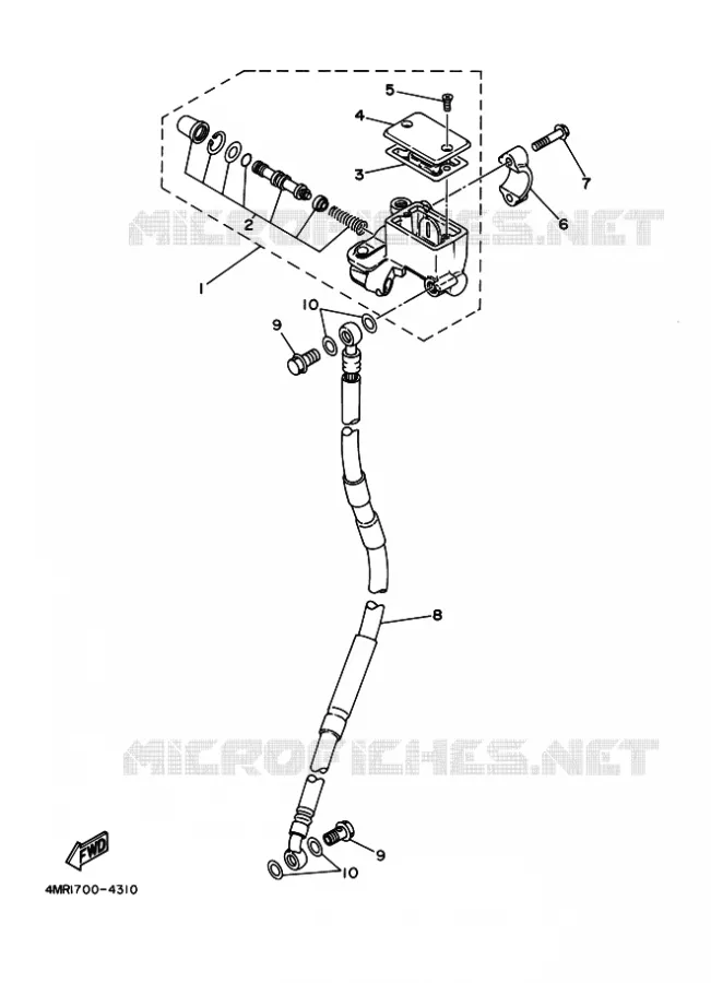REMPOMP VOOR Yamaha MOTO 250 2009 TTR  TT250R
