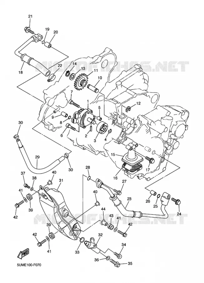 OLIEPOMP Yamaha MOTO 250 2010 WRF  WR250F