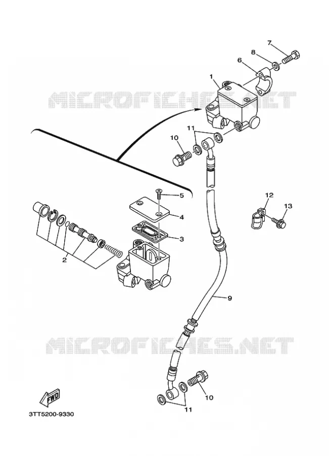 REMPOMP VOOR Yamaha MOTO 125 2009 DT  DT125