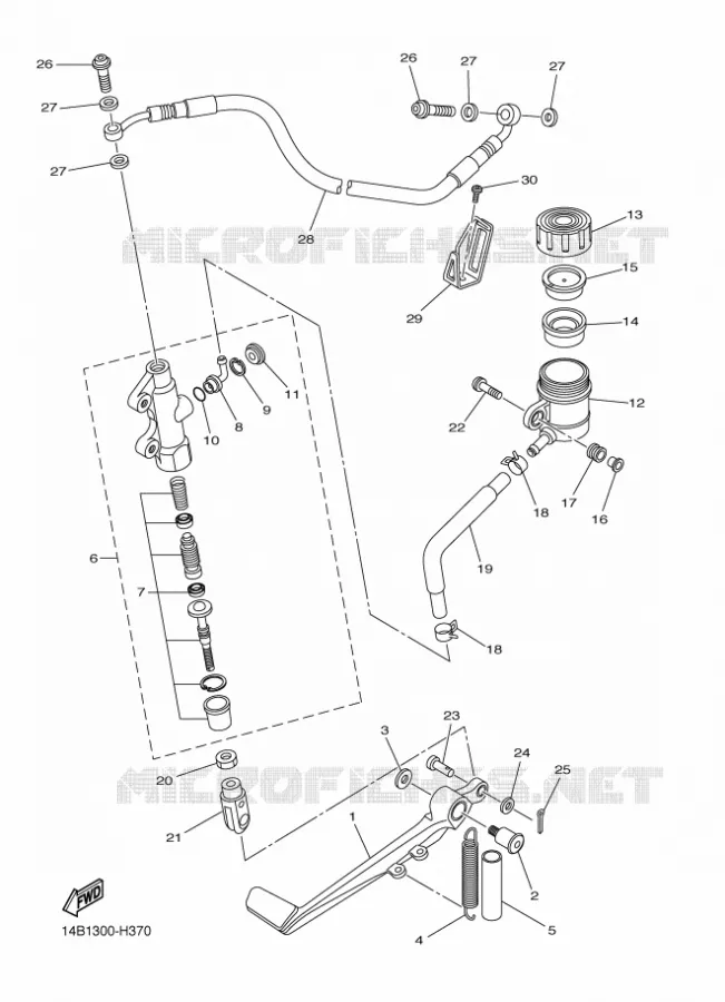 REMPOMP ACHTER Yamaha MOTO 1000 2009 R1  YZF-R1 R1