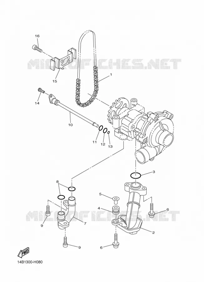 OLIEPOMP Yamaha MOTO 1000 2009 R1  YZF-R1 R1
