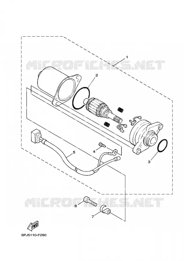 STARTMOTOR Yamaha SCOOTER 50 2009 BWS  YW50Y BWS 50