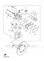 REMKLAUW ACHTER voor Yamaha FZ1SA 2009