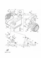 RADIATEUR / SLANG voor Yamaha XF50 2009