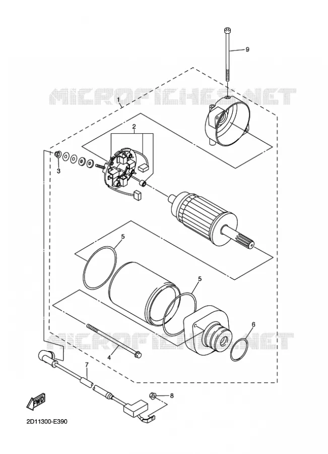 STARTMOTOR Yamaha MOTO 1000 2009 FAZER  FZ1-S FAZER